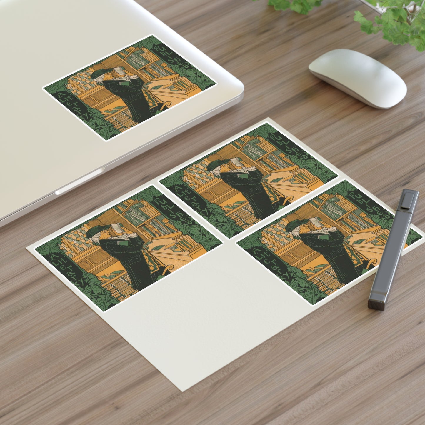 Louis Rhead - The bookman, Christmas number (2015646907) Laminated UV Protective Vinyl Stickers