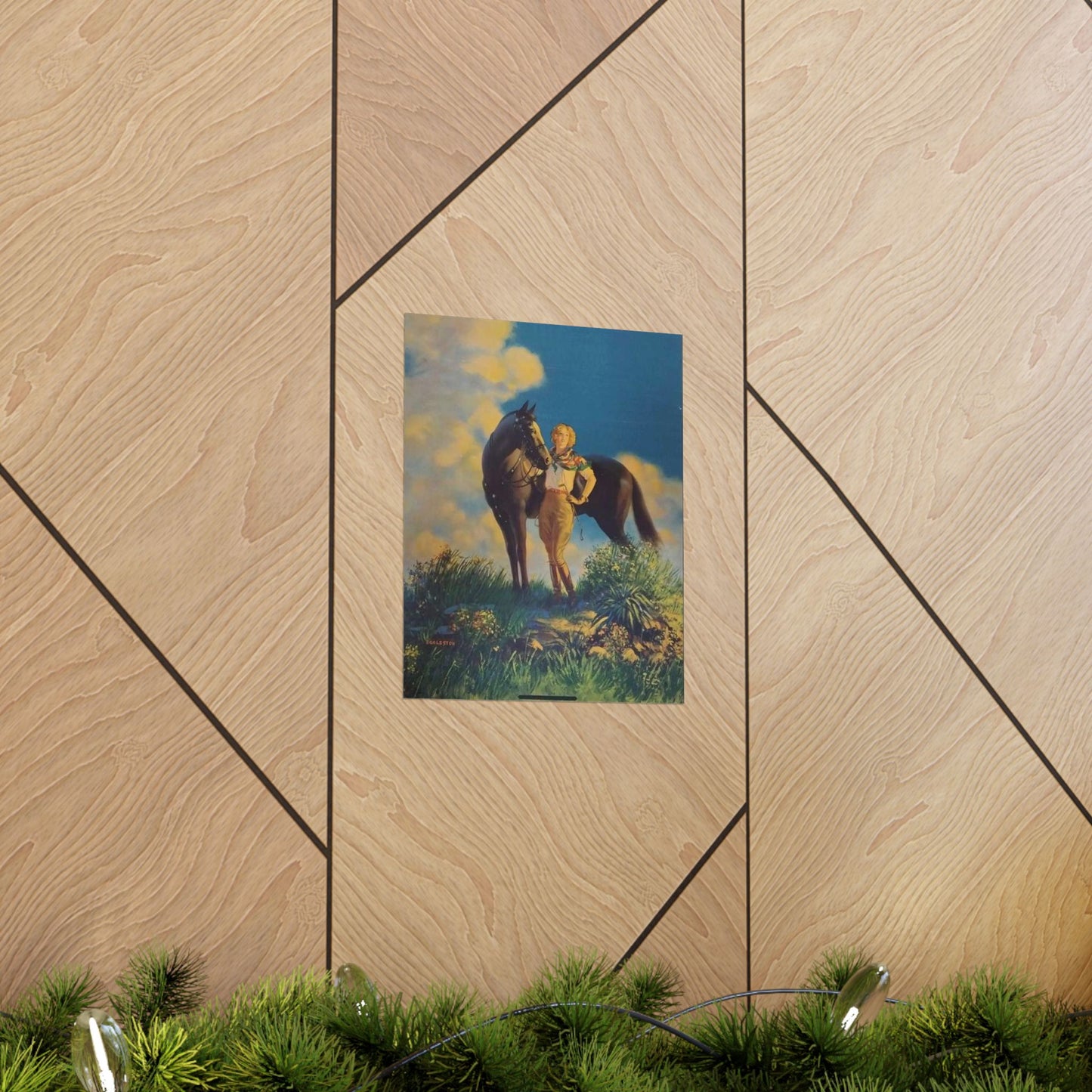 Top of the World, or, Dejando al Munro Atras, painting by Edward Mason Eggleston High Quality Matte Wall Art Poster for Home, Office, Classroom