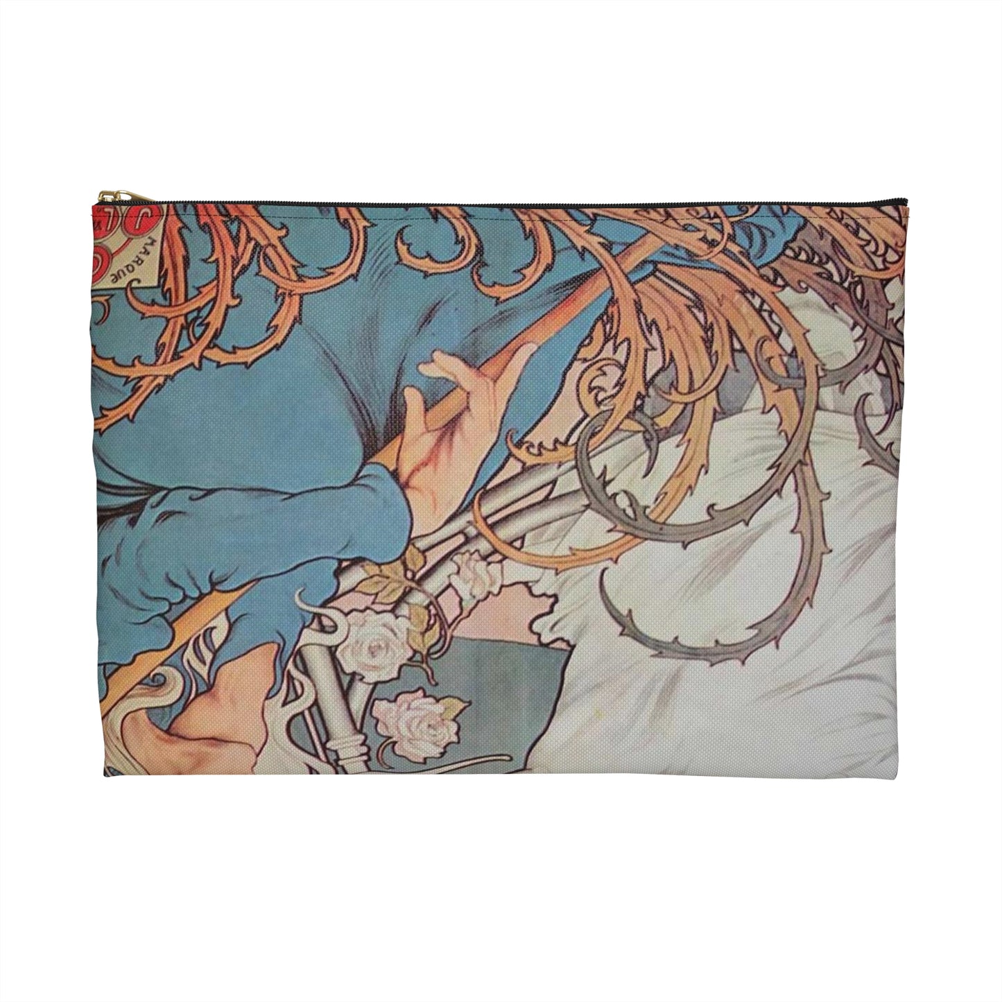 Cycles Griffiths affiche Henri Thiriet 1898 Large Organizer Pouch with Black Zipper