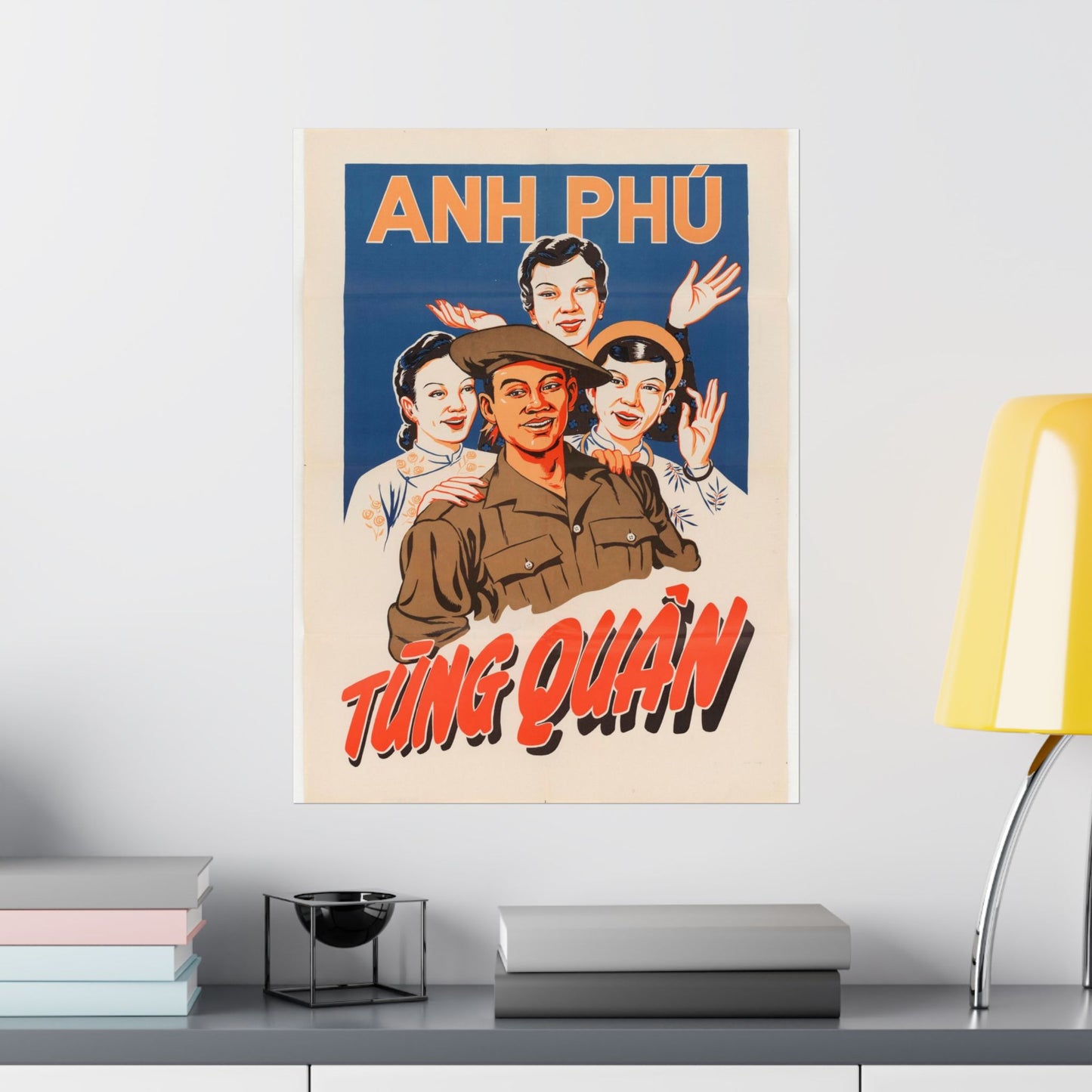 Viet Poster #5, Cold War American Propaganda poster High Quality Matte Wall Art Poster for Home, Office, Classroom