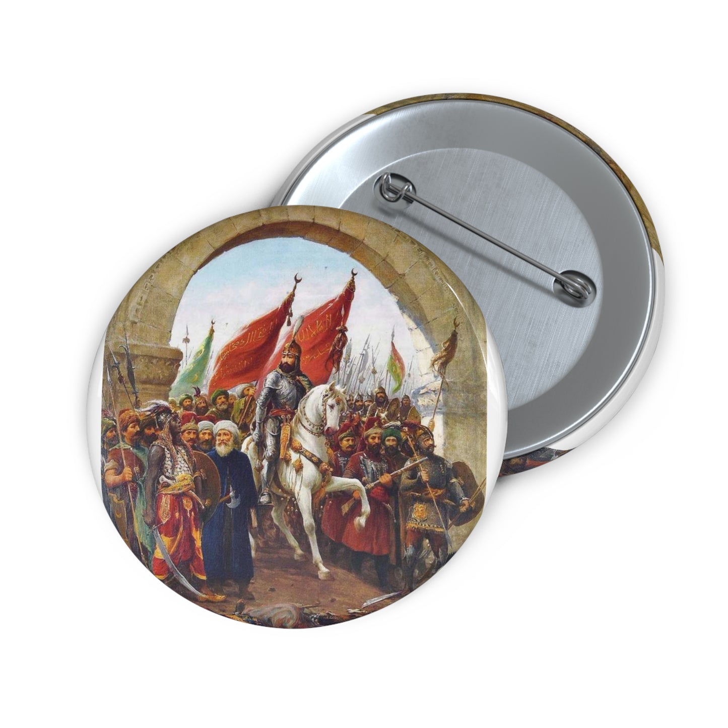 Zonaro GatesofConst - Public domain scan of drawing Pin Buttons with Crisp Design