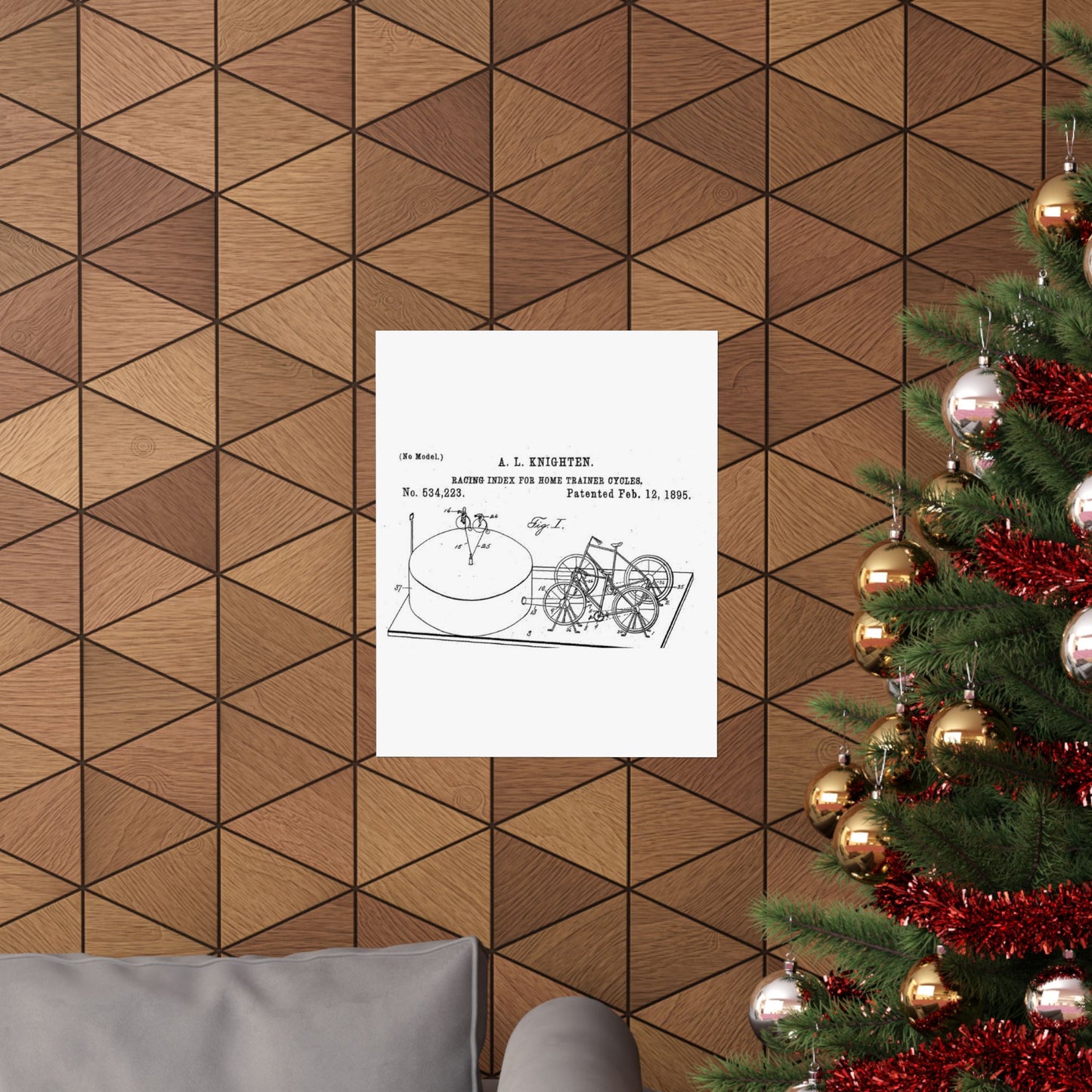 Patent drawing - RacingBikesPatent Public domain image High Quality Matte Wall Art Poster for Home, Office, Classroom
