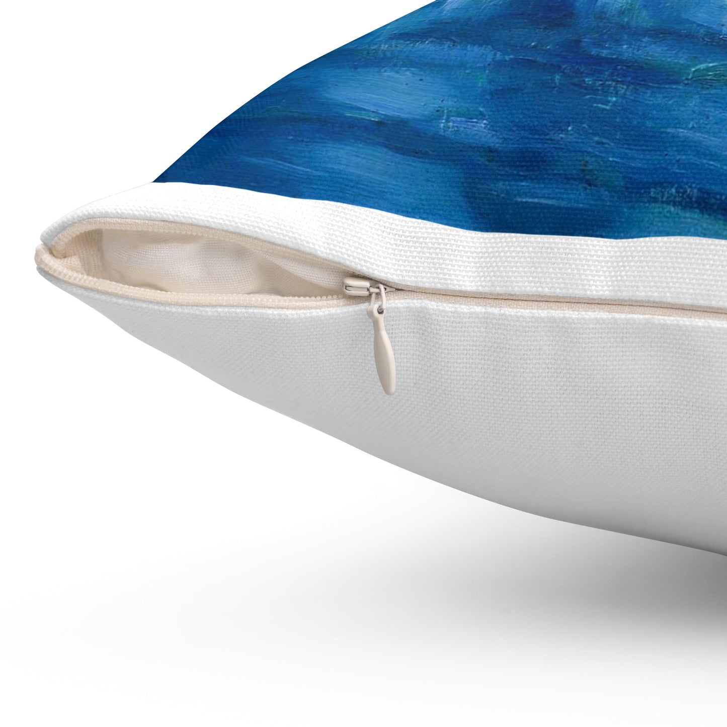 Magi veneetsia - A painting of boats in a harbor with buildings in the background Decorative Accent Square Pillow
