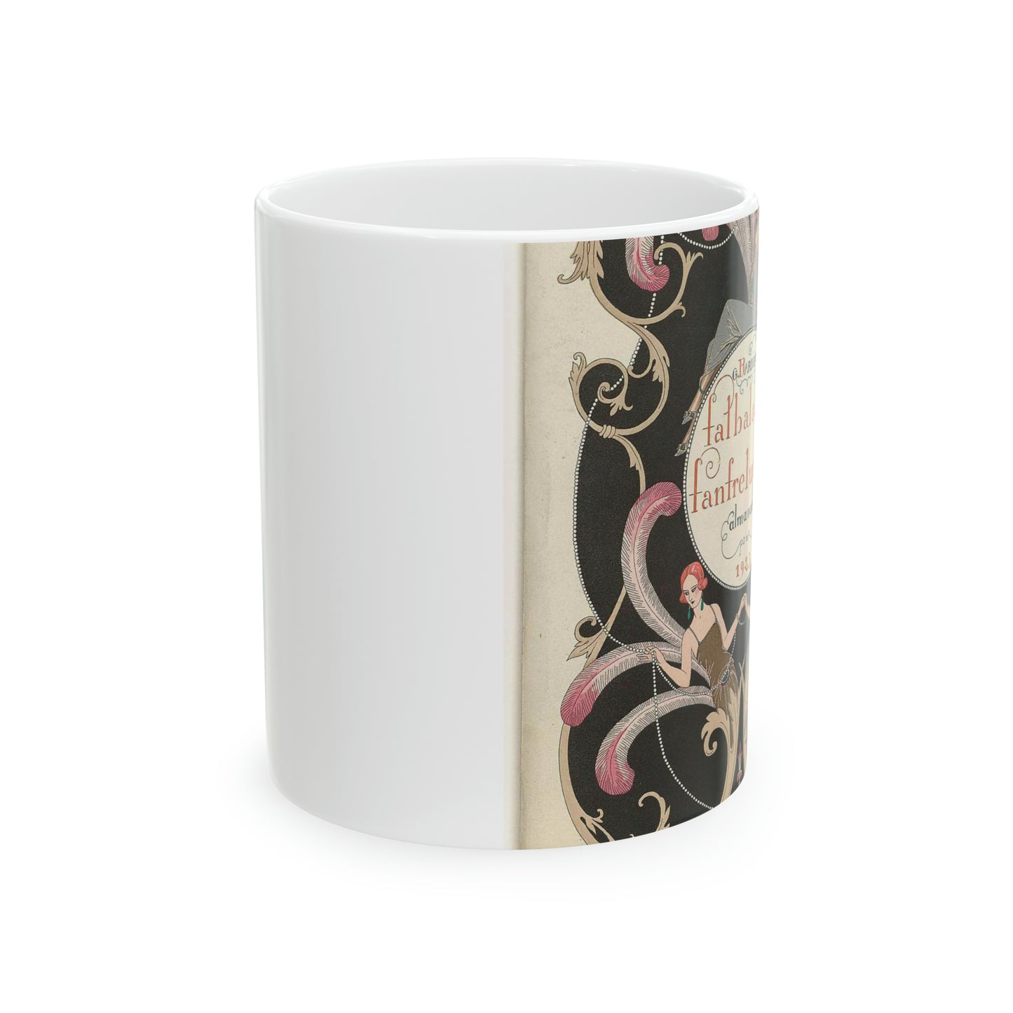 The Fashion Magazine as Temptress Beautiful Novelty Ceramic Coffee Mug 11oz