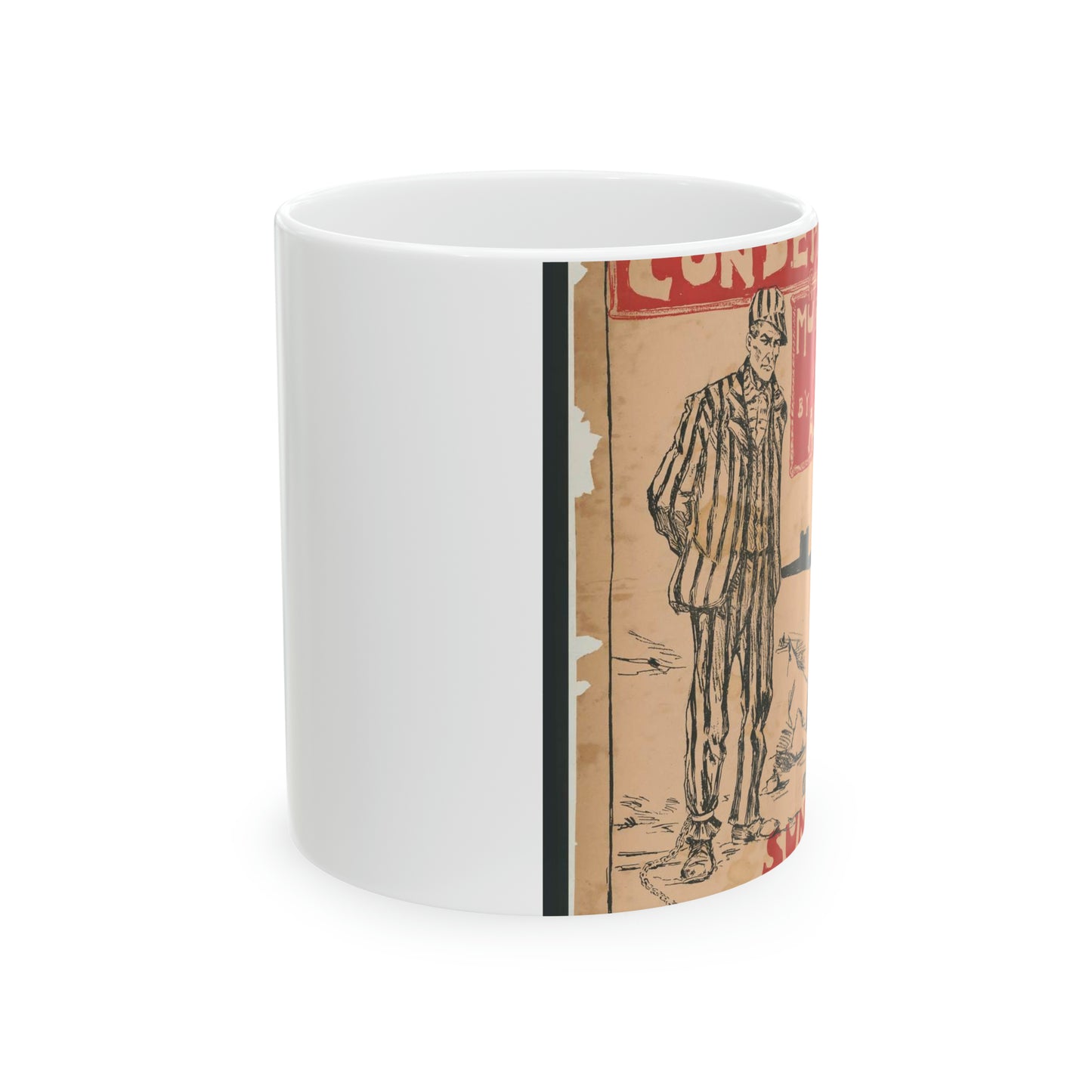 Condemned murderer interviewed by Alice Rix. Sunday Examiner Beautiful Novelty Ceramic Coffee Mug 11oz