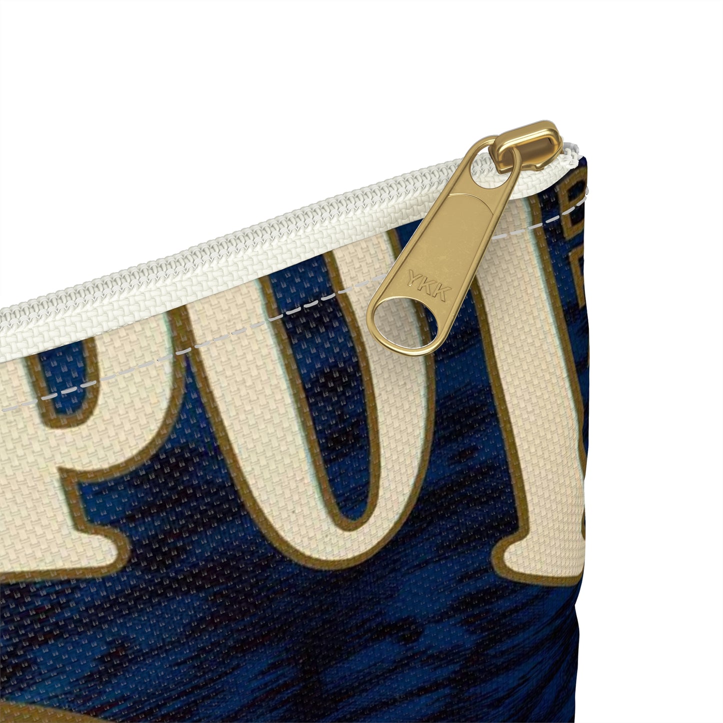 Greenspot Brand: Gold Buckle Association, East Highlands, California Large Organizer Pouch with Black Zipper