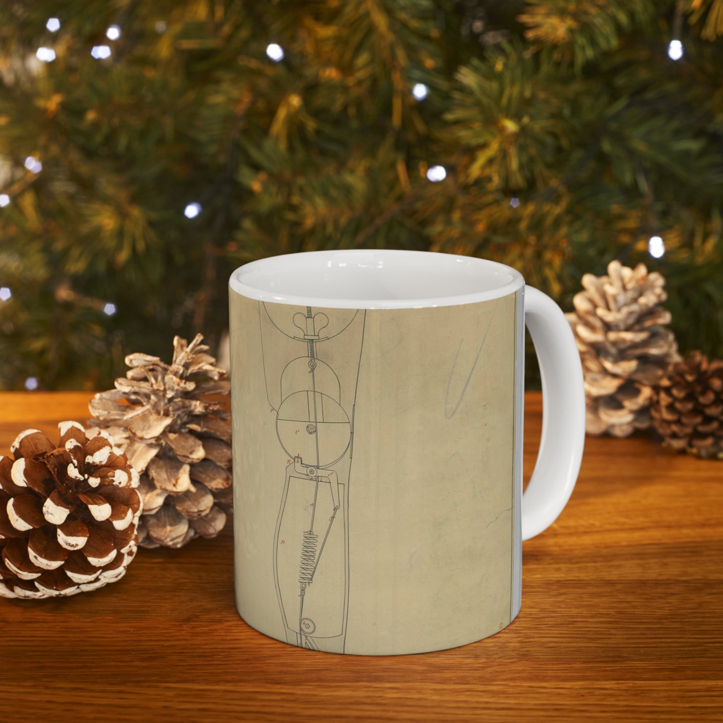 Patent drawing - for Jonathan Russell's Artificial Leg Public domain image Beautiful Novelty Ceramic Coffee Mug 11oz