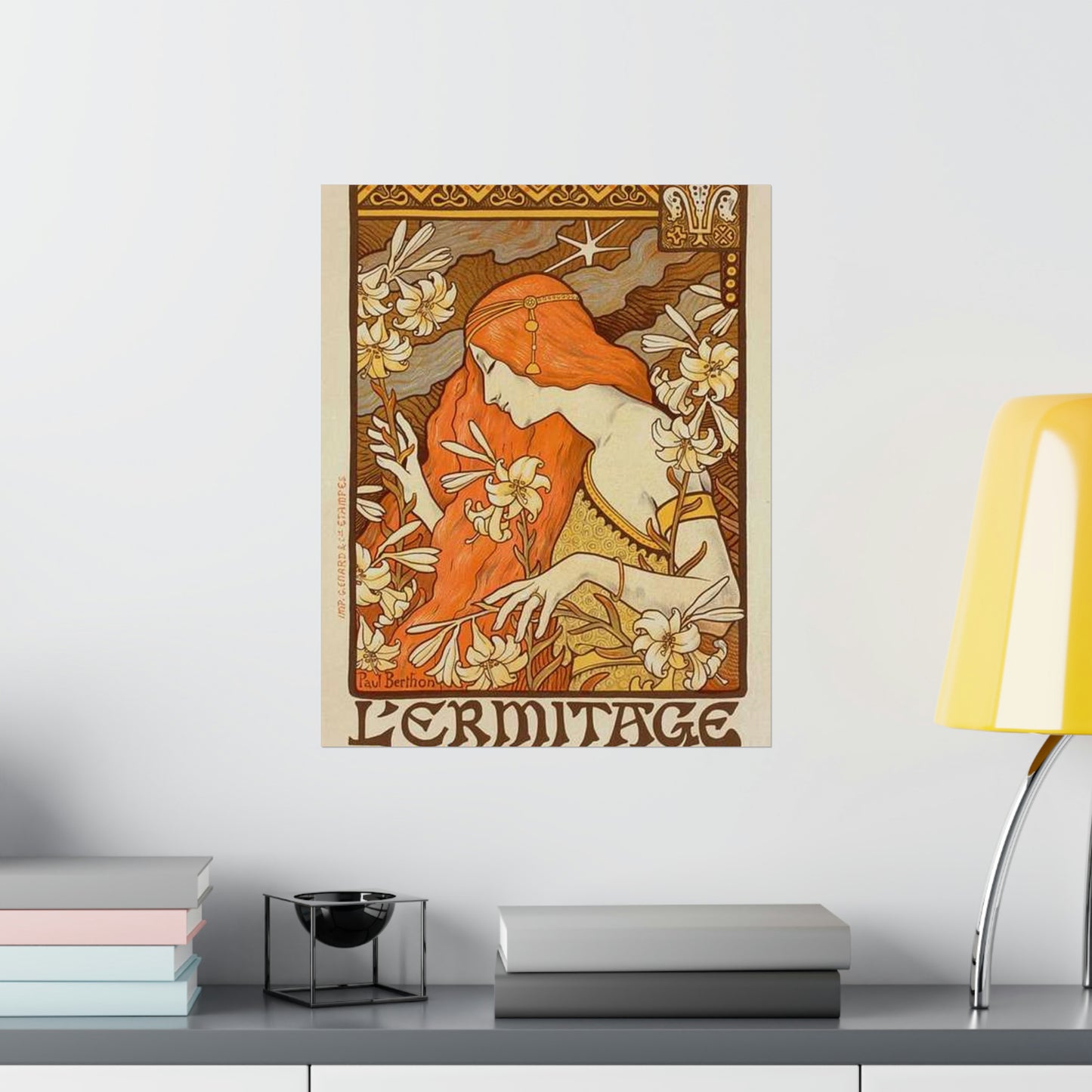 Paul Emile Berthon - Affiche pour la Revue "l'Érmitage. High Quality Matte Wall Art Poster for Home, Office, Classroom