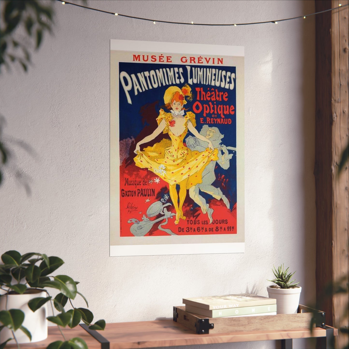 Affiche pour le Musée Grévin, "Pantomimes lumineuses". High Quality Matte Wall Art Poster for Home, Office, Classroom