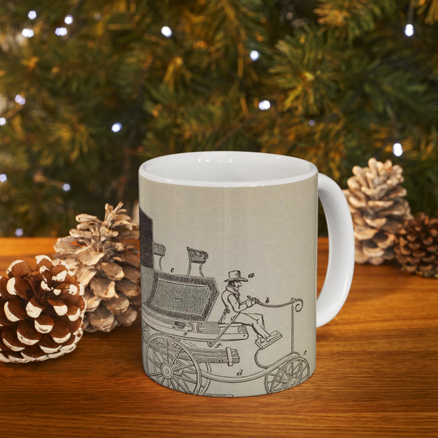 Patent Drawing of Engine - Patent steam carriage, by Mr. Goldsworthy Gurney, of Argyle Street, London, 1826 Public domain image Beautiful Novelty Ceramic Coffee Mug 11oz