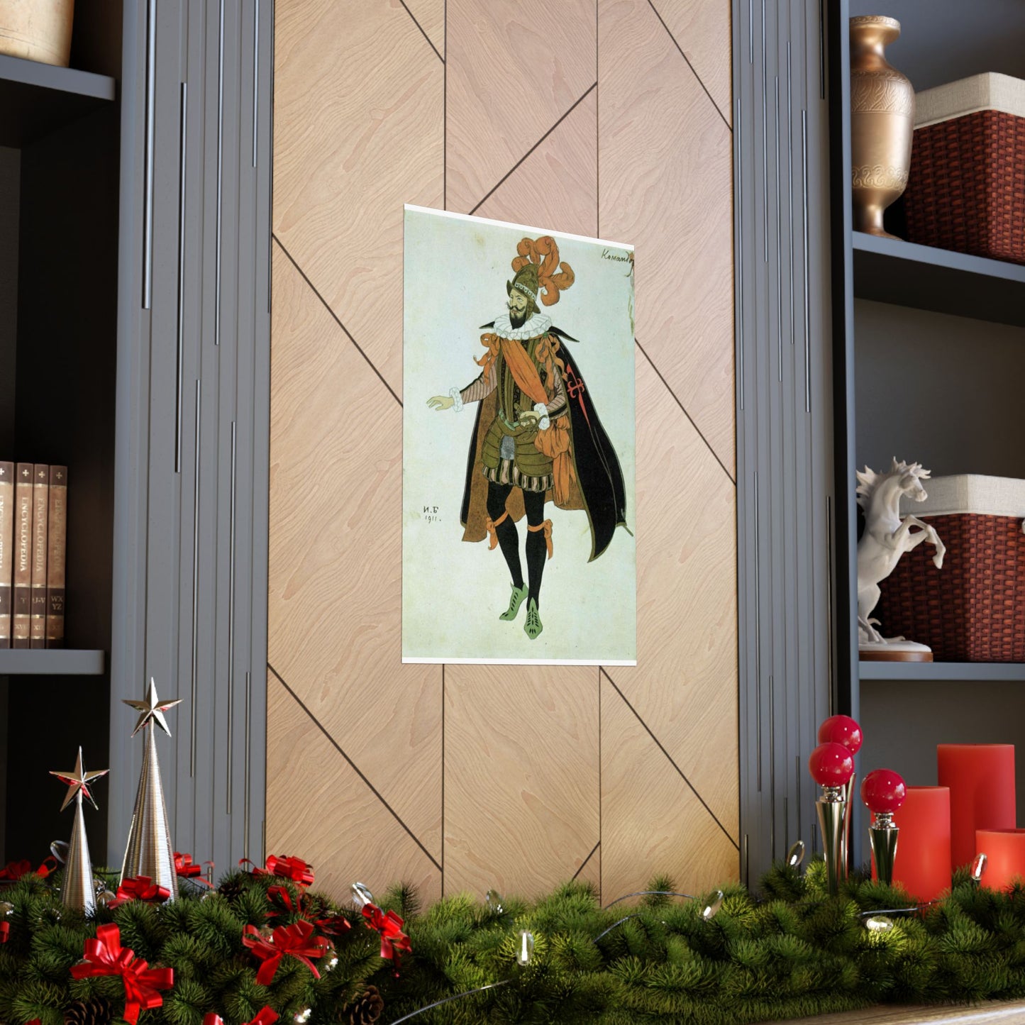 Bilibin Comandor - Art nouveau public domain image High Quality Matte Wall Art Poster for Home, Office, Classroom