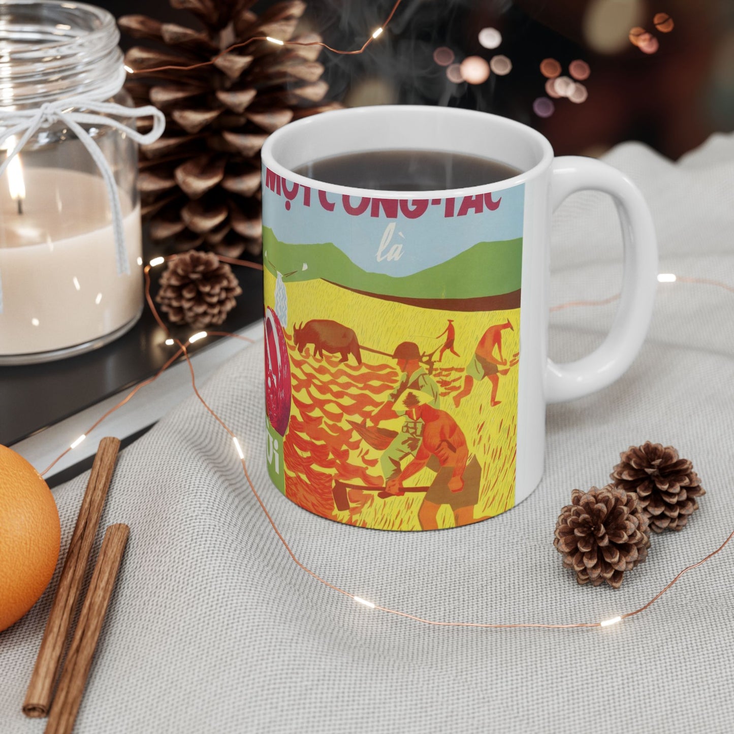 Army Helps People, United States information service propaganda Beautiful Novelty Ceramic Coffee Mug 11oz