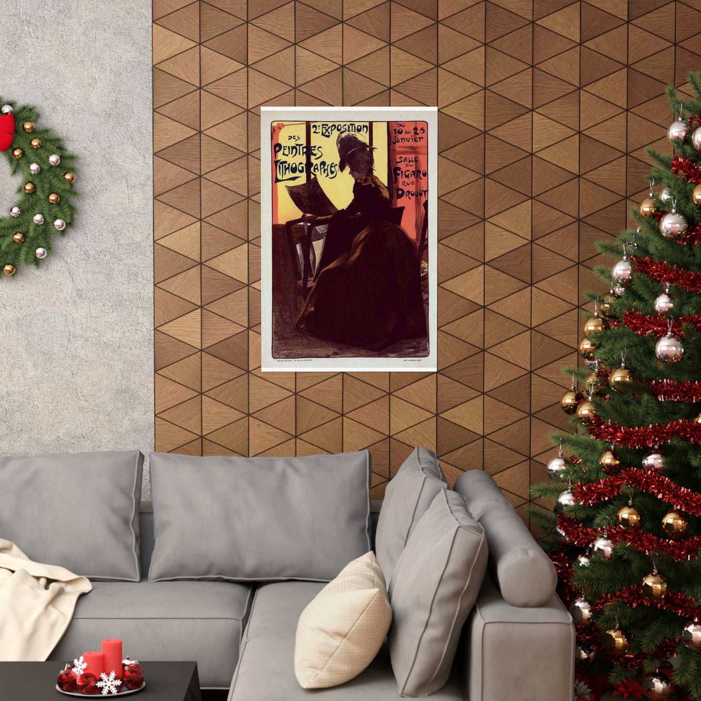Affiche pour la "2e Exposition des Peintres-Lithographes". High Quality Matte Wall Art Poster for Home, Office, Classroom