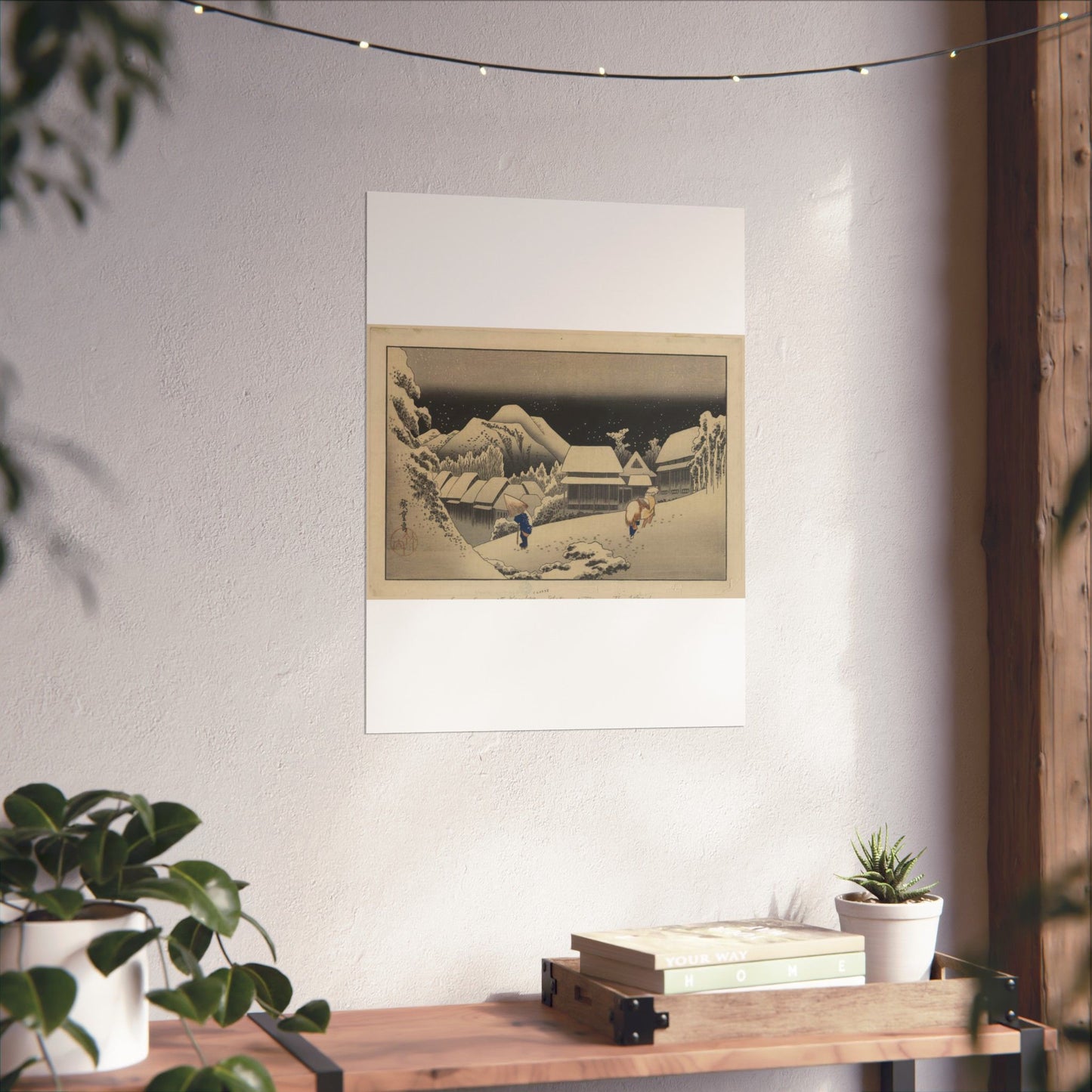 Utagawa Hiroshige - Kanbara, Ando Hiroshige - Ukiyo e print High Quality Matte Wall Art Poster for Home, Office, Classroom