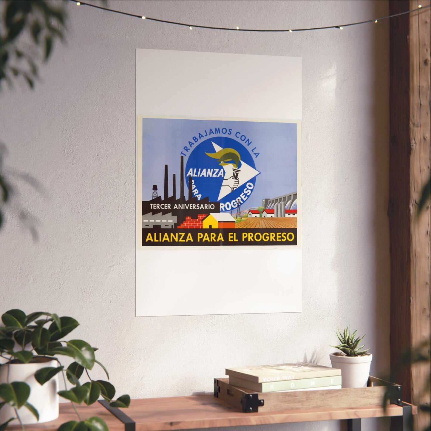 Alliance Posters, Cold War American Propaganda poster High Quality Matte Wall Art Poster for Home, Office, Classroom