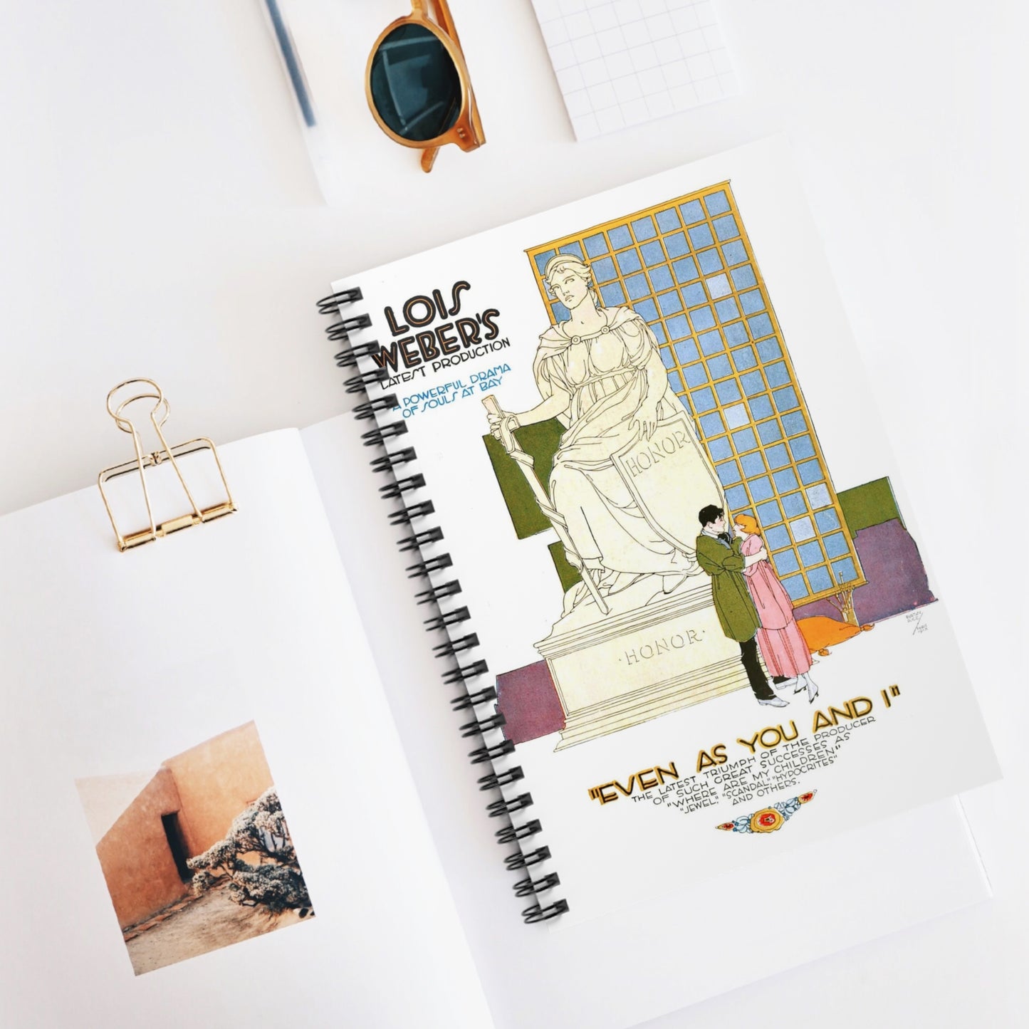 Even as You and I, by Burton Rice Spiral Bound Ruled Notebook with Printed Cover