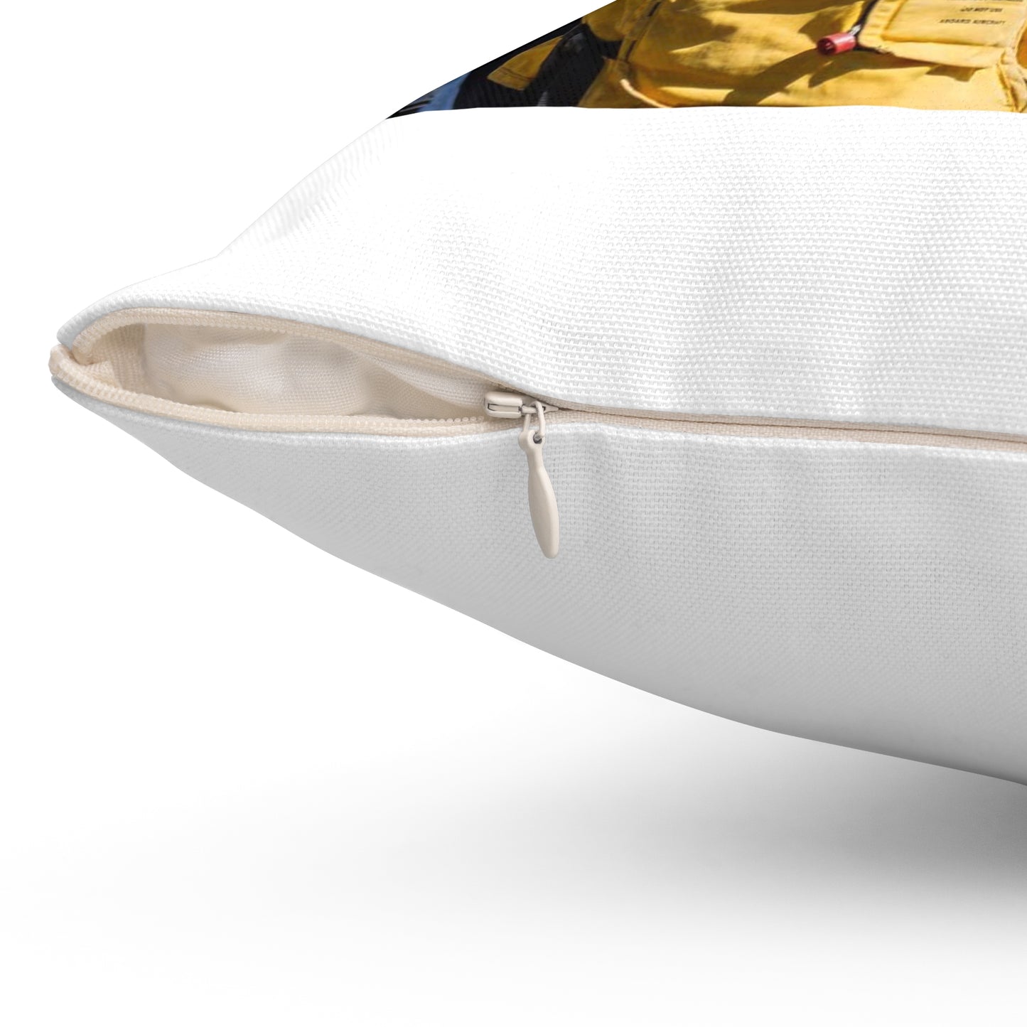 Seaman Glenrick Henry directs crew members as rig captain Decorative Accent Square Pillow