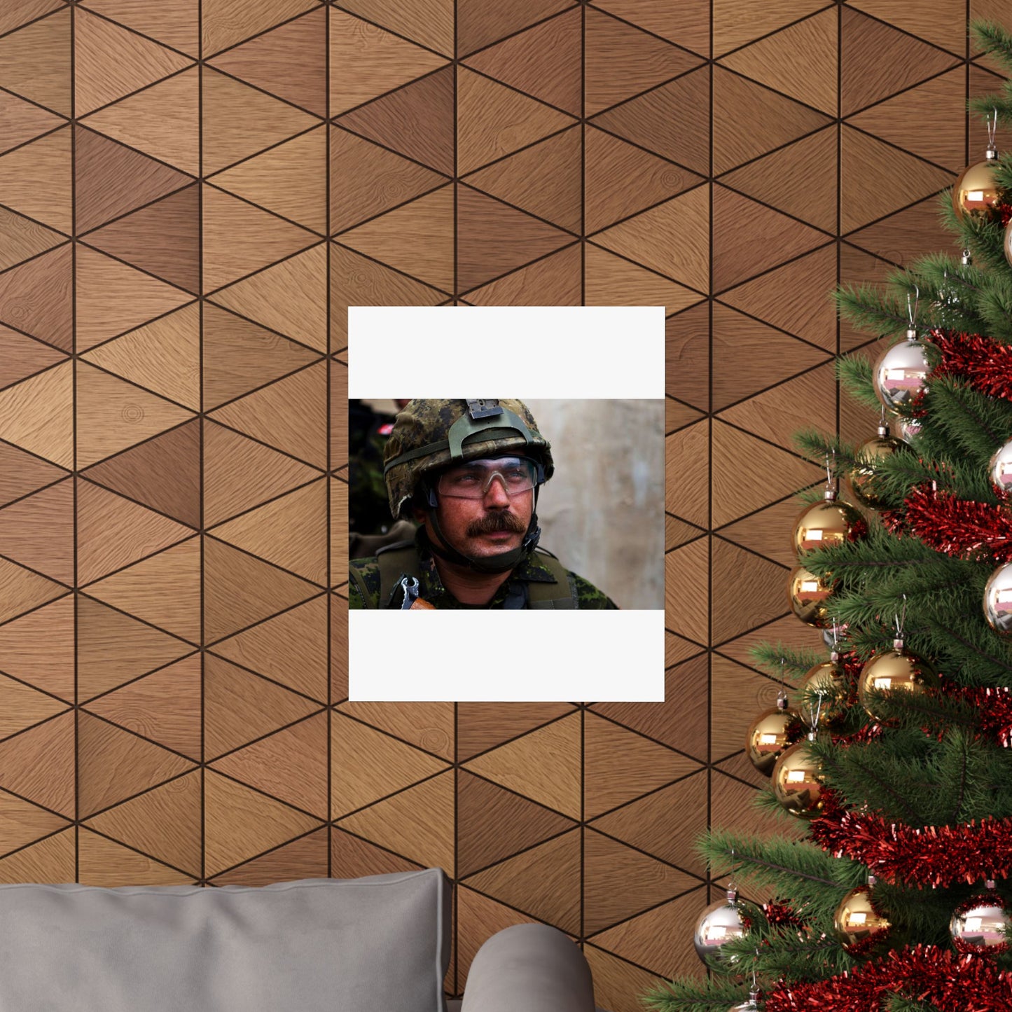 Cpl. Dean Disotell, a heavy-machine gunner with Company High Quality Matte Wall Art Poster for Home, Office, Classroom