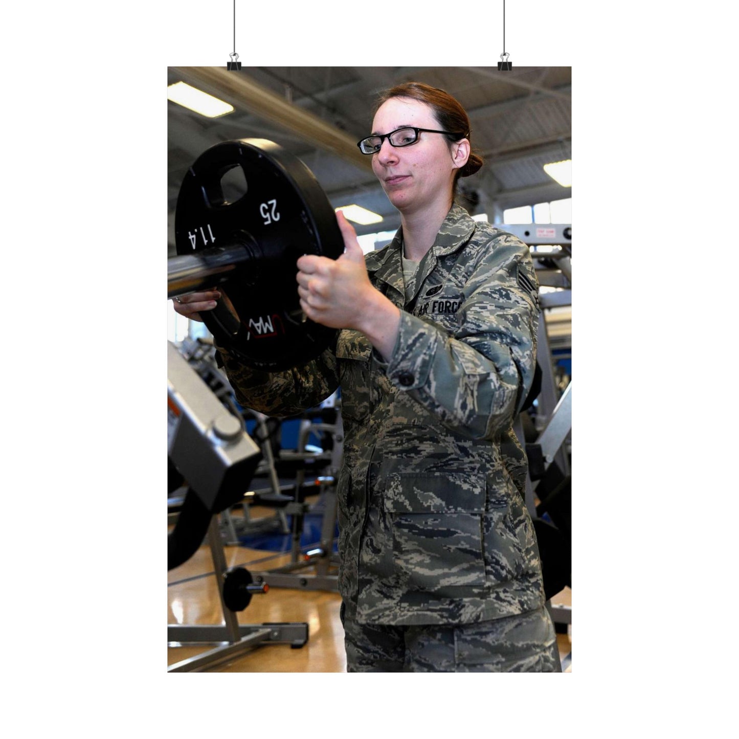 Senior Airman Cassandra Bridges, 28th Force Support High Quality Matte Wall Art Poster for Home, Office, Classroom