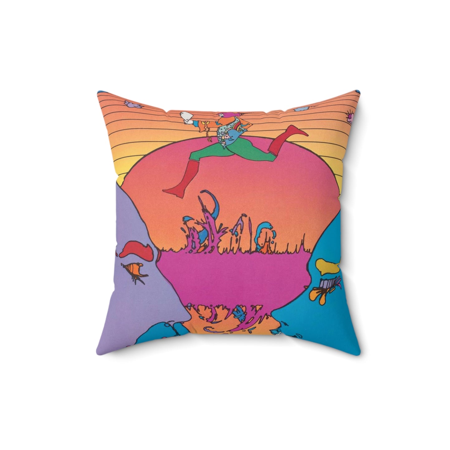 U.S.I.A. United States Information Agency Decorative Accent Square Pillow