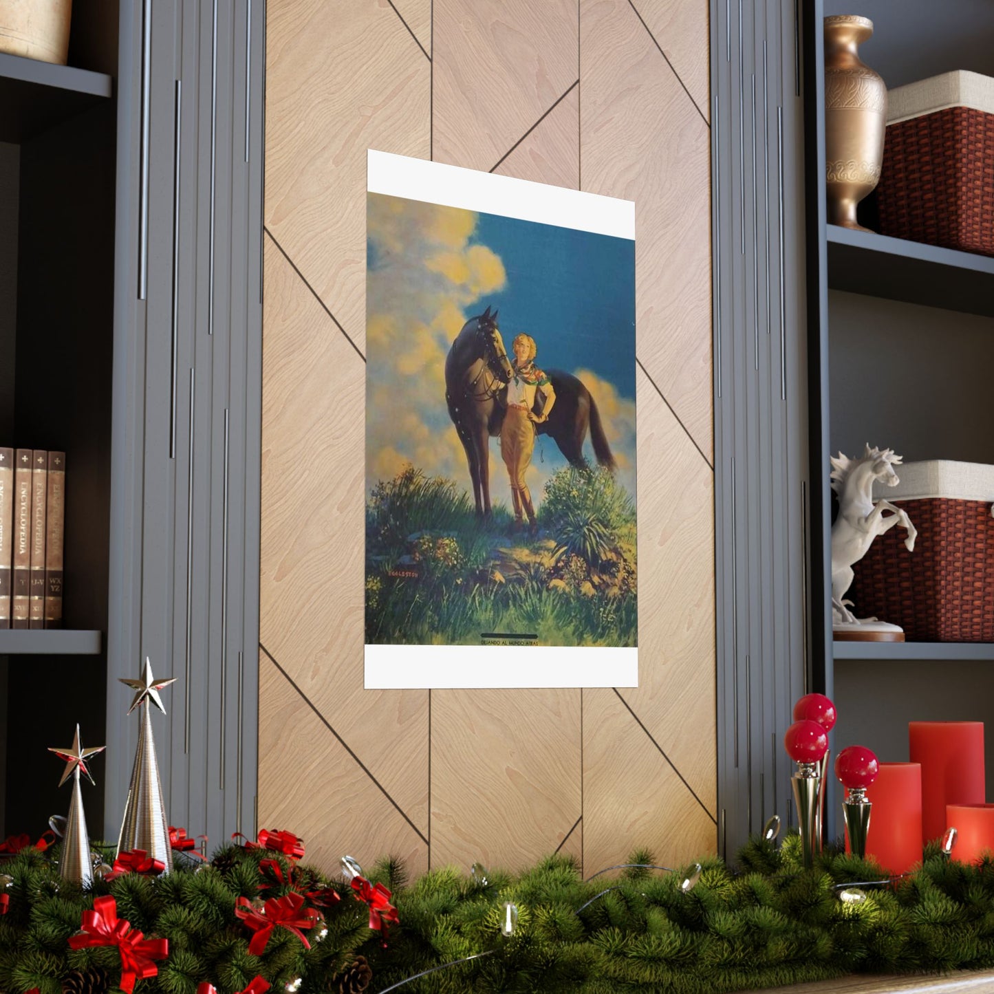 Top of the World, or, Dejando al Munro Atras, painting by Edward Mason Eggleston High Quality Matte Wall Art Poster for Home, Office, Classroom