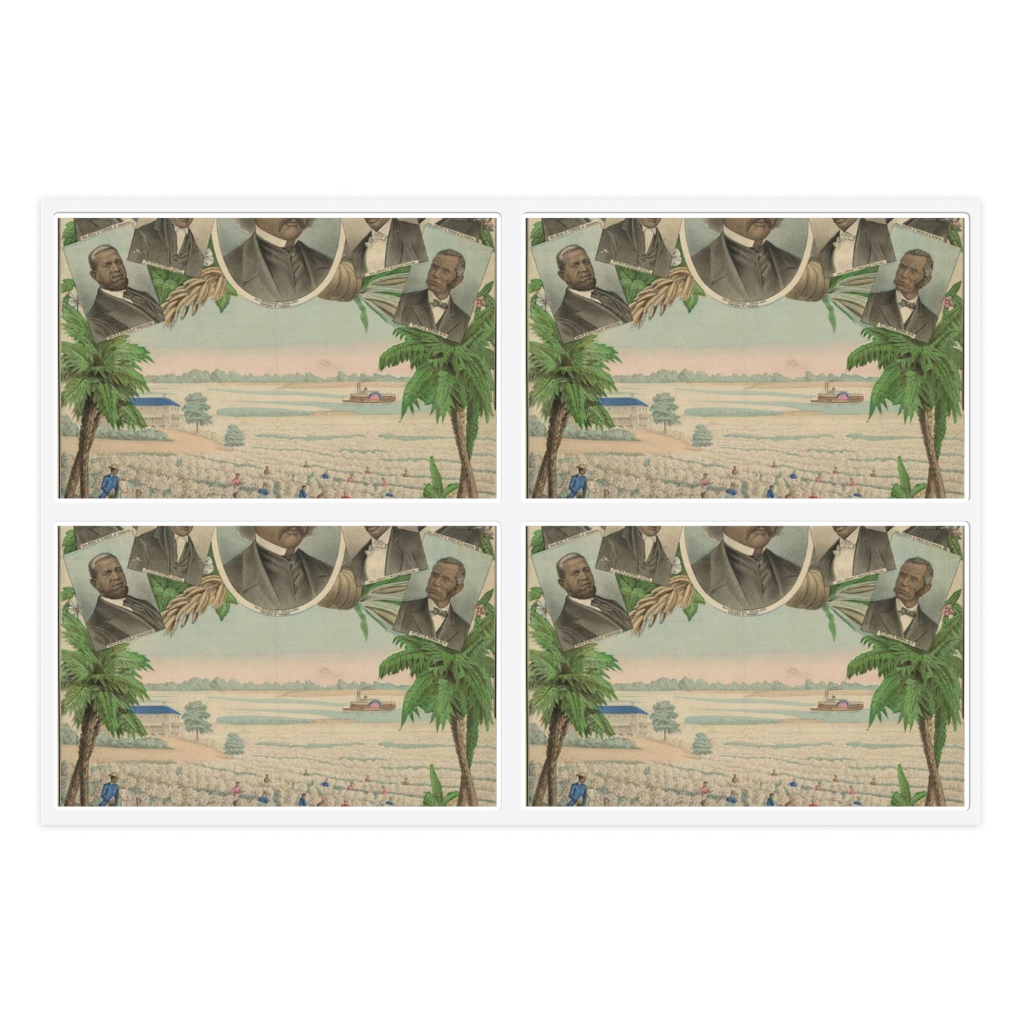 From the plantation to the Senate Laminated UV Protective Vinyl Stickers