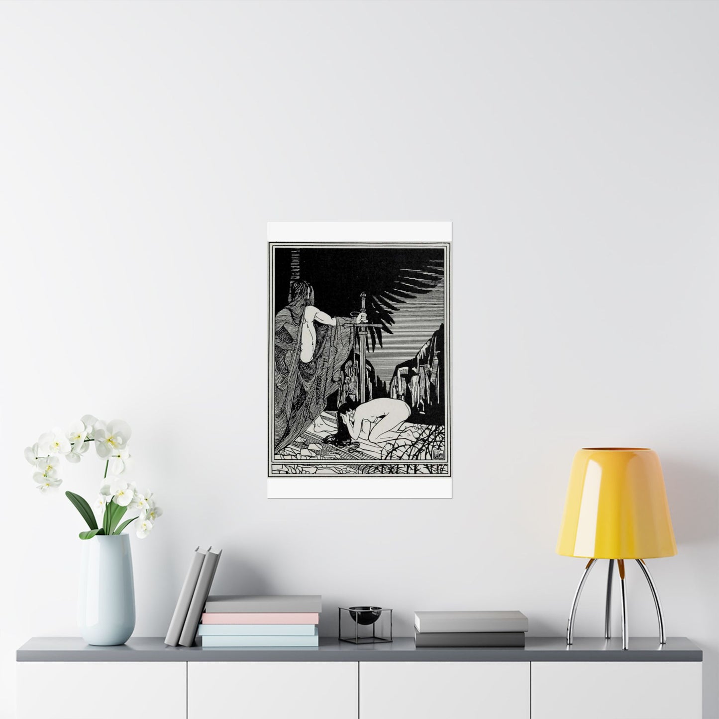Juda 3 - Art nouveau public domain image High Quality Matte Wall Art Poster for Home, Office, Classroom
