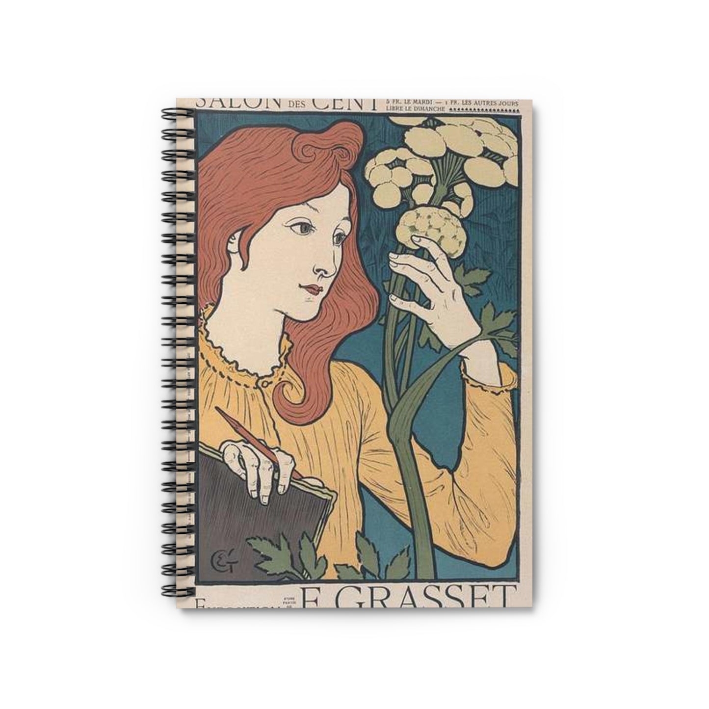 Affiche pour l' "Exposition E. Grasset" au Salon des Cent. Spiral Bound Ruled Notebook with Printed Cover