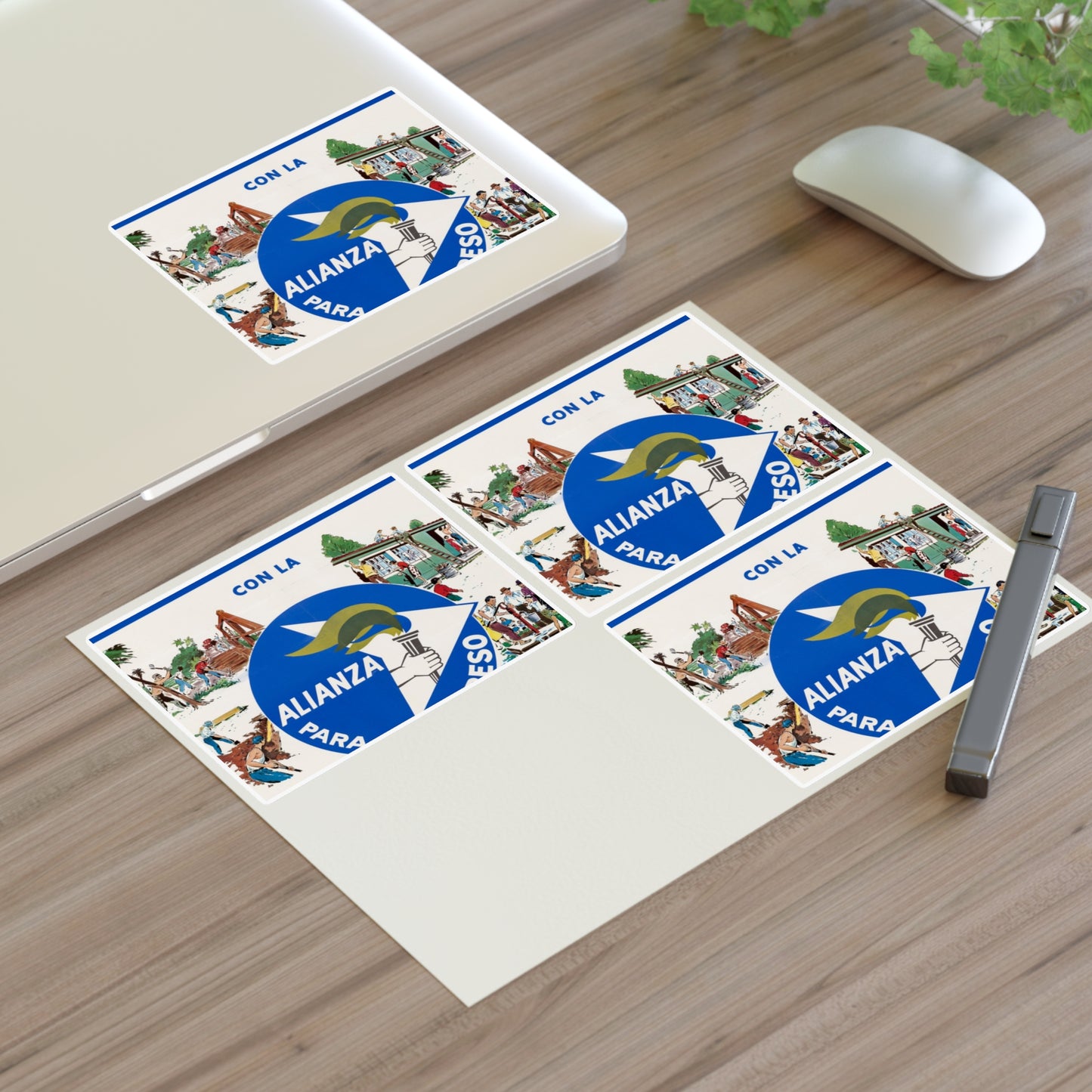 Alliance Posters, Cold War American Propaganda poster Laminated UV Protective Vinyl Stickers