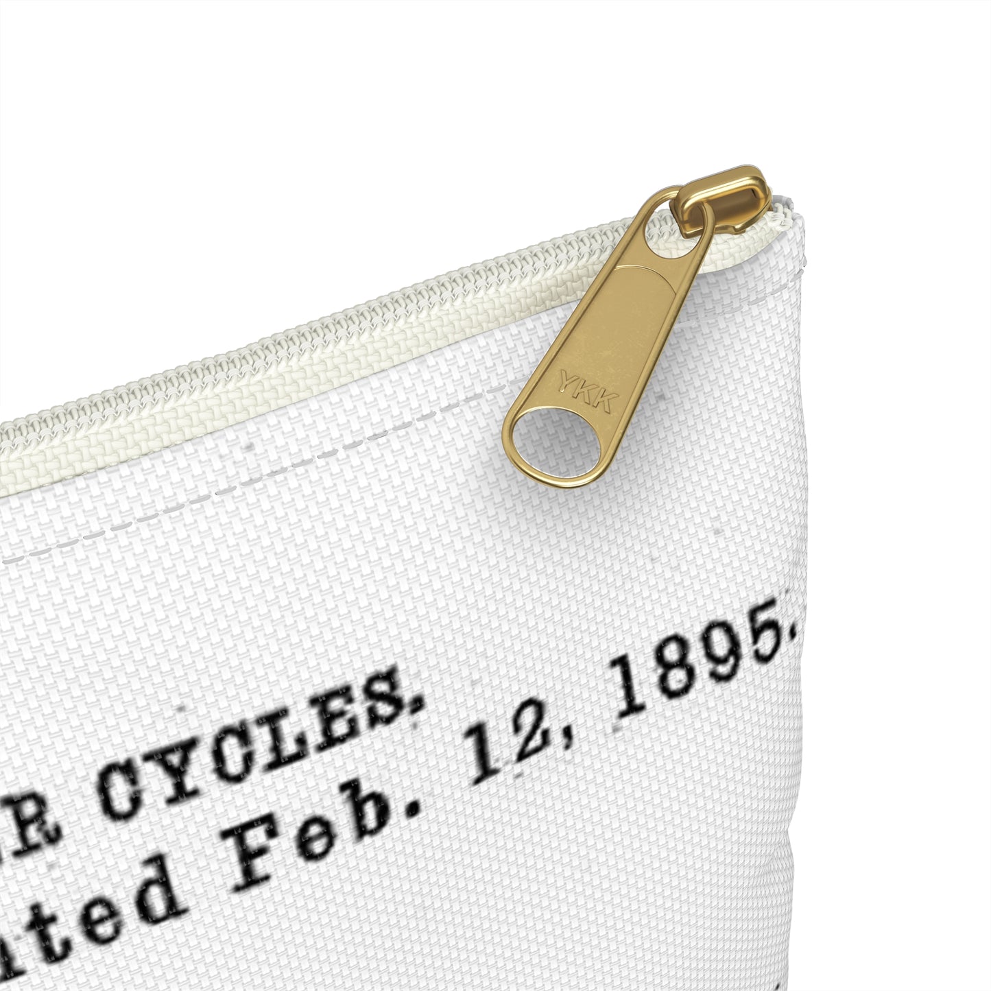 Patent drawing - RacingBikesPatent Public domain image Large Organizer Pouch with Black Zipper