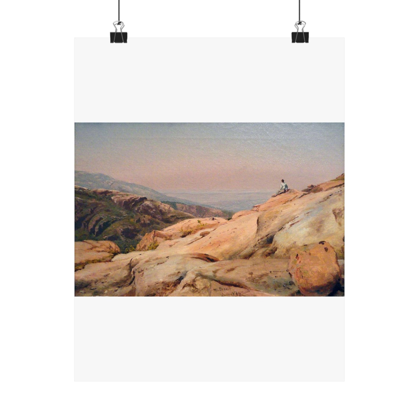 Mount Desert Island, Maine, by Jervis McEntee, 1864, oil on canvas - National Gallery of Art, Washington - DSC00124 High Quality Matte Wall Art Poster for Home, Office, Classroom