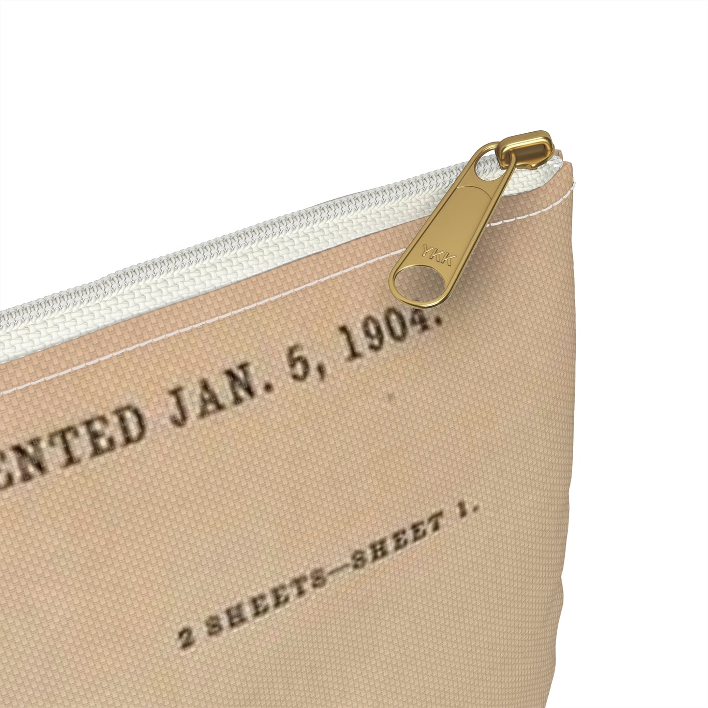 Patent Drawing of Engine - Drawing for a Game Board Public domain image Large Organizer Pouch with Black Zipper