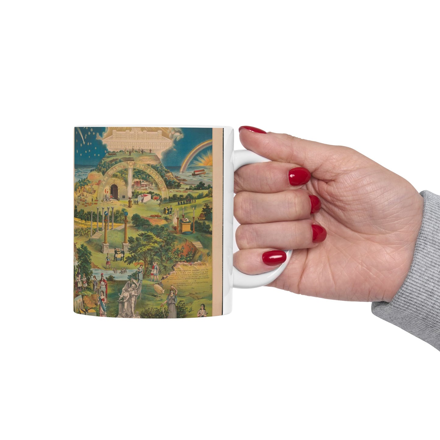 Our emblematic mystic light of masonry Beautiful Novelty Ceramic Coffee Mug 11oz