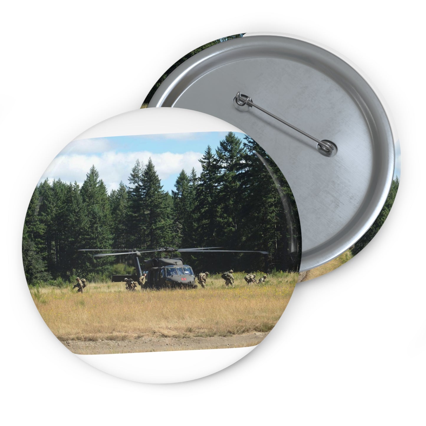 Tactical Air Control Party Airmen take up positions Pin Buttons with Crisp Design