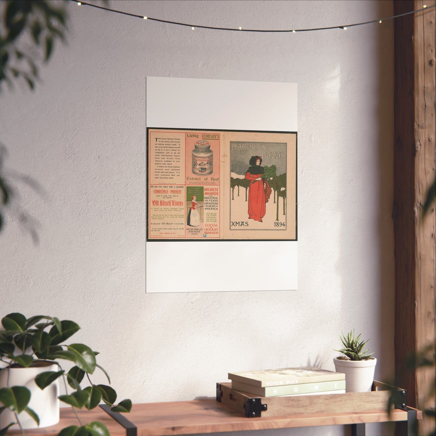 Louis Rhead - Harper's Bazar, Xmas 1894 LCCN2015646920 High Quality Matte Wall Art Poster for Home, Office, Classroom