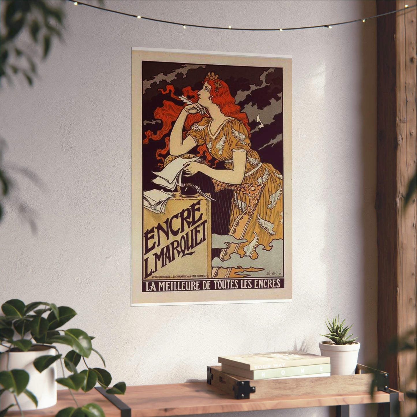 Affiche pour l' "Encre Marquet". High Quality Matte Wall Art Poster for Home, Office, Classroom