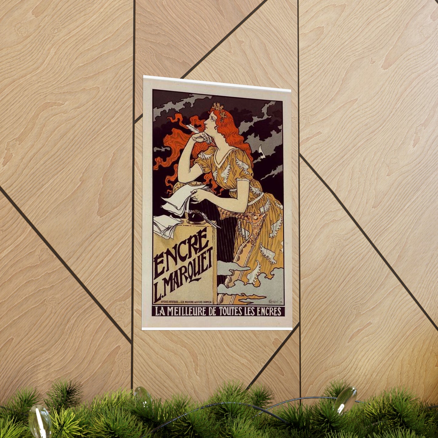 Affiche pour l' "Encre Marquet". High Quality Matte Wall Art Poster for Home, Office, Classroom