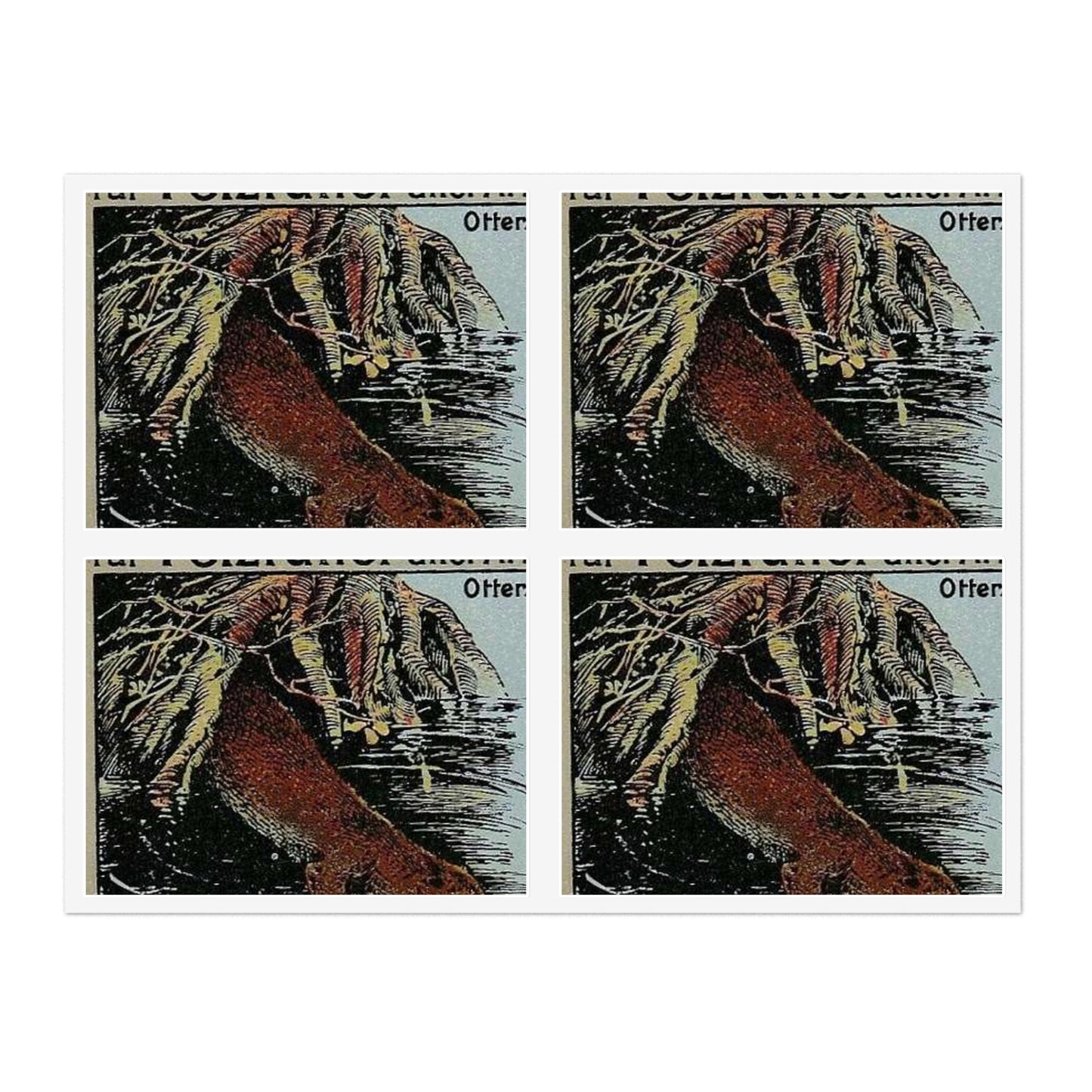 Arthur Berger, fur trader in Leipzig, c. 1910, brand advertisings (07) Laminated UV Protective Vinyl Stickers