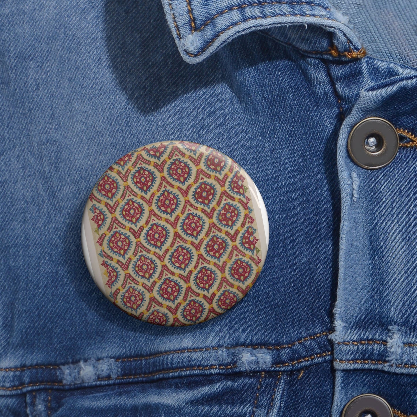 Turkish Cover, 15th century - Public domain dedication image Pin Buttons with Crisp Design