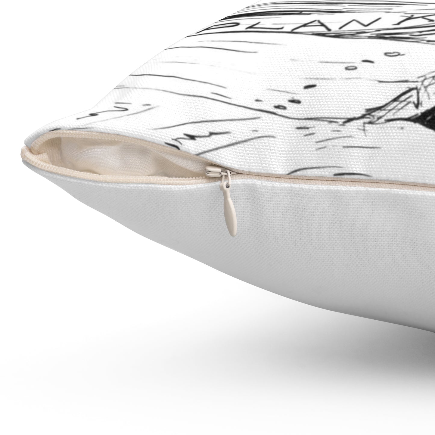 Skittish - Political cartoon, public domain image Decorative Accent Square Pillow