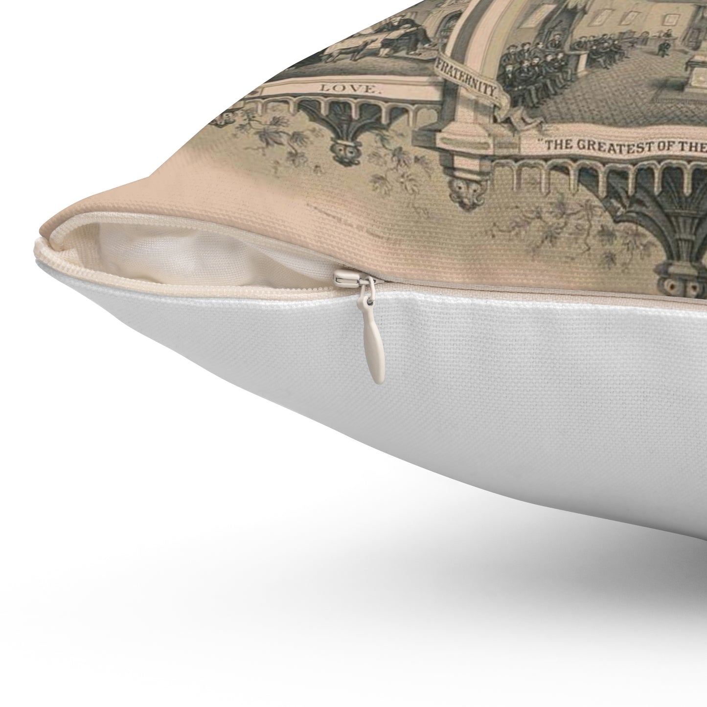 Ancient order of United Workmen, purity, education, elevation of mankind Decorative Accent Square Pillow