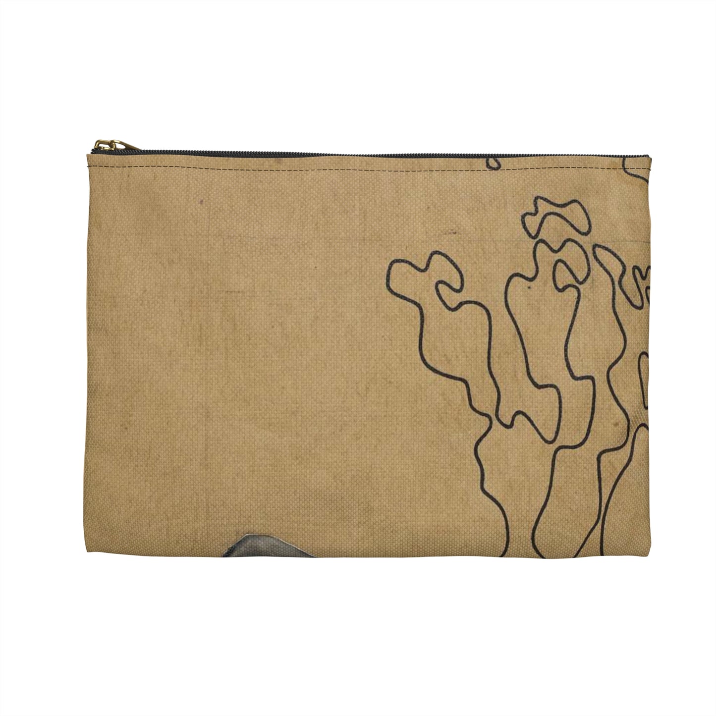 Władysław Strzemiński, "Śladem istnienia" z cyklu "Moim przyjaciołom Żydom" 01 Large Organizer Pouch with Black Zipper