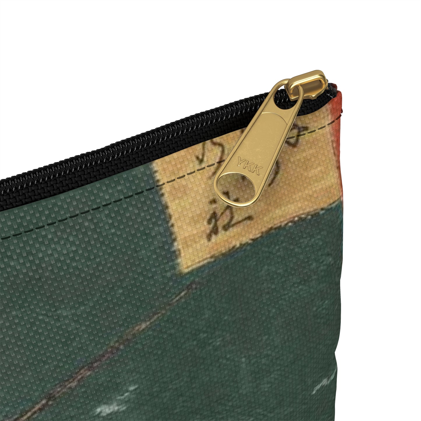 Gajō icchō, Andō Hiroshige - Public domain portrait drawing Large Organizer Pouch with Black Zipper