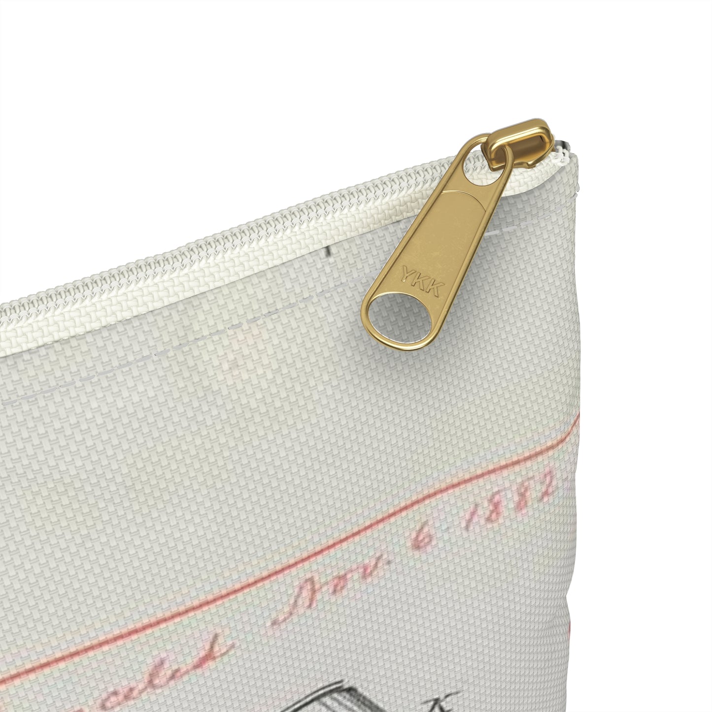 Patent drawing - for L. W. Boys' Barber's Chair Public domain image Large Organizer Pouch with Black Zipper