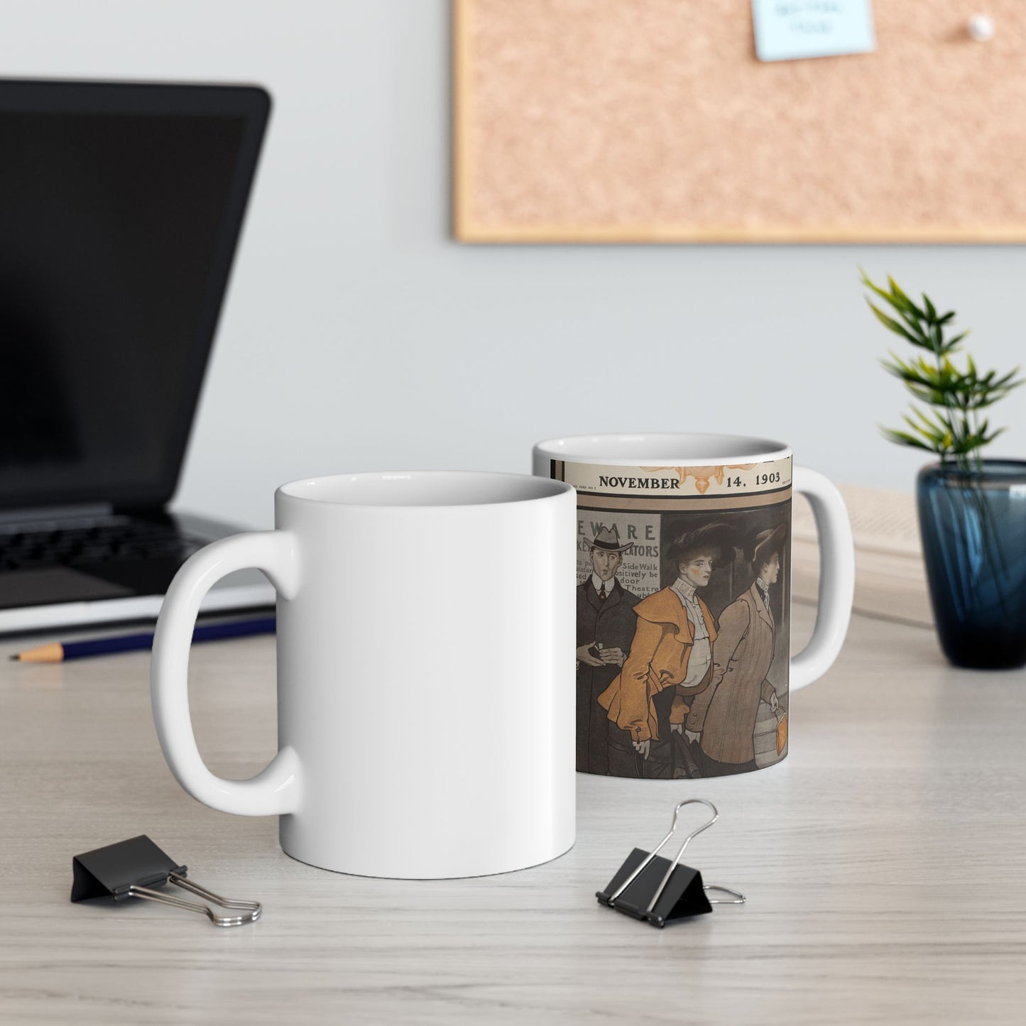 Edward Penfield - Collier's November 14, 1903 Beautiful Novelty Ceramic Coffee Mug 11oz