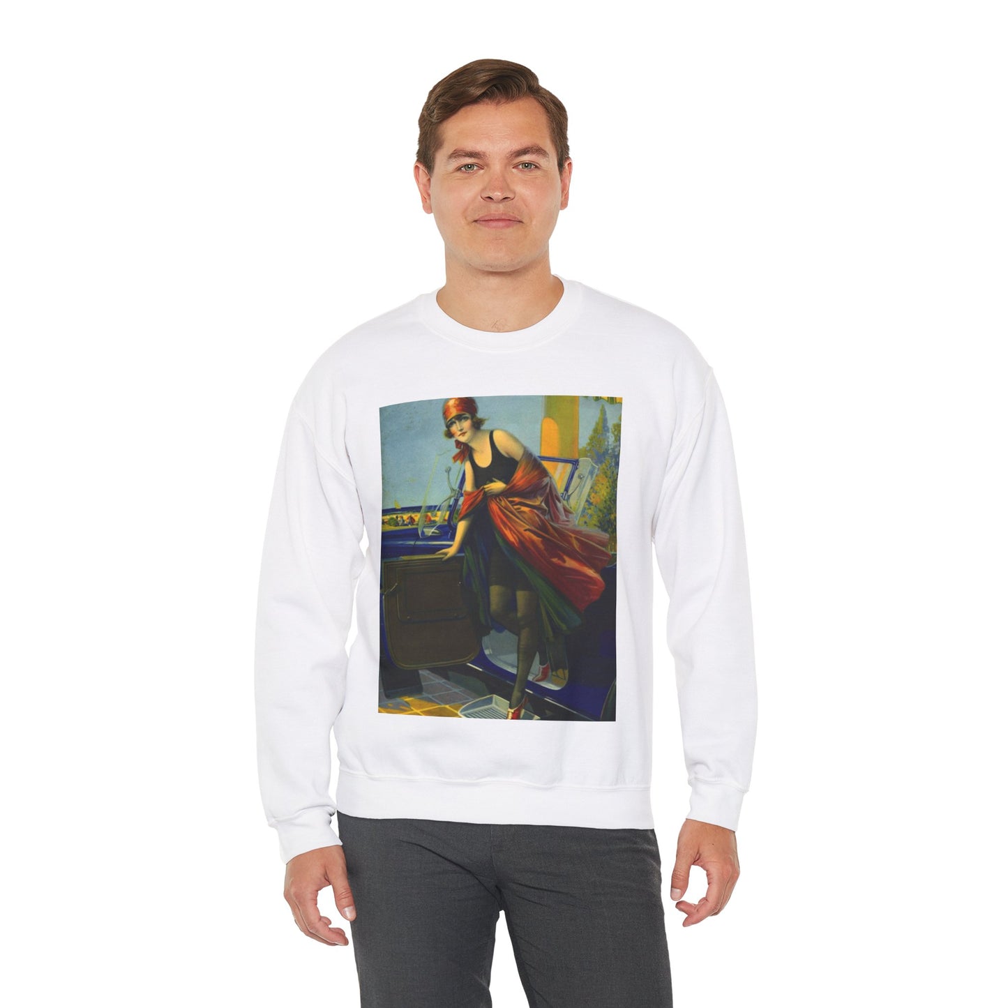 Greetings by Edward Mason Eggleston White Heavy Blend Adult Crew Neck SweatShirt