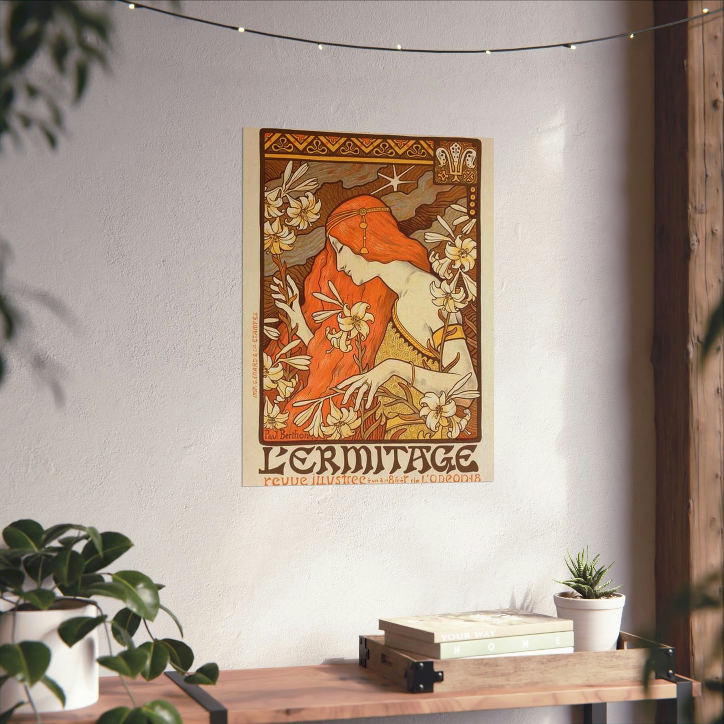 Paul Emile Berthon - Affiche pour la Revue "l'Érmitage. High Quality Matte Wall Art Poster for Home, Office, Classroom