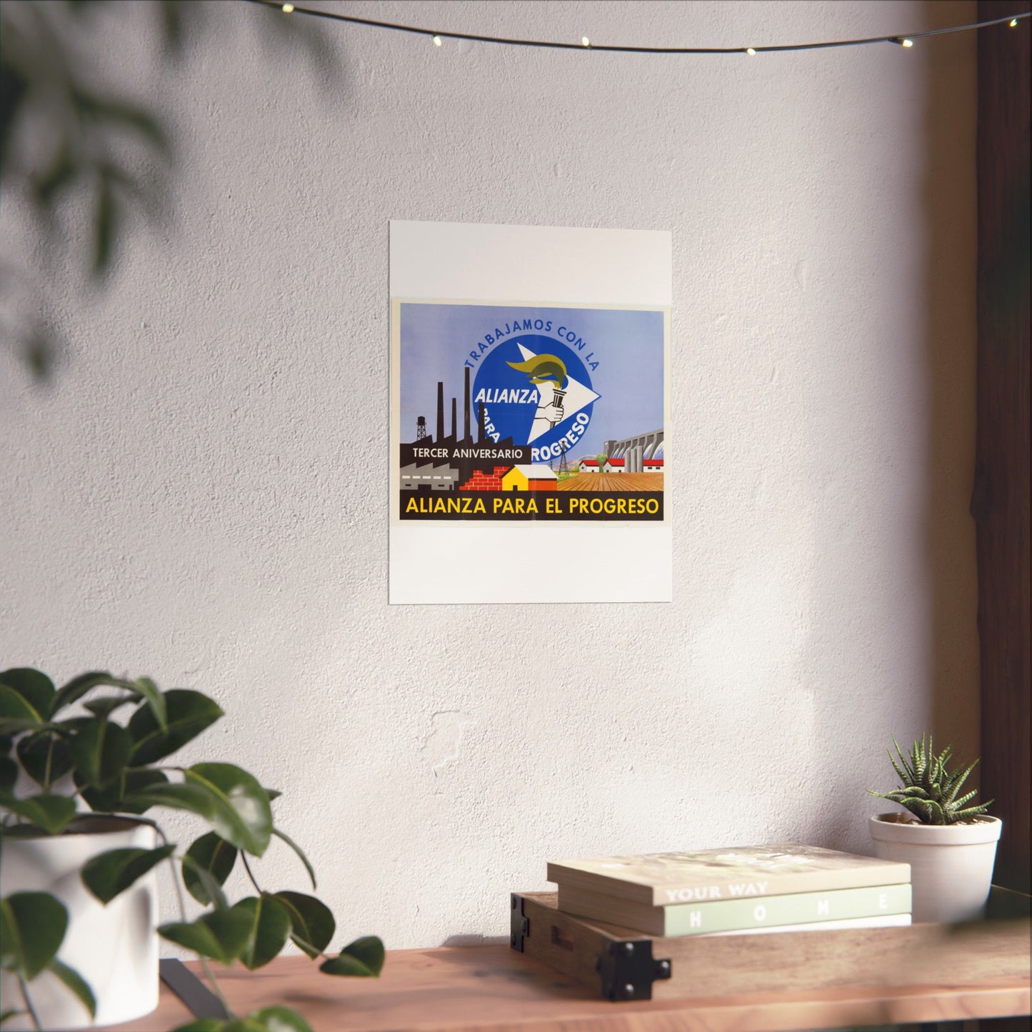 Alliance Posters, Cold War American Propaganda poster High Quality Matte Wall Art Poster for Home, Office, Classroom