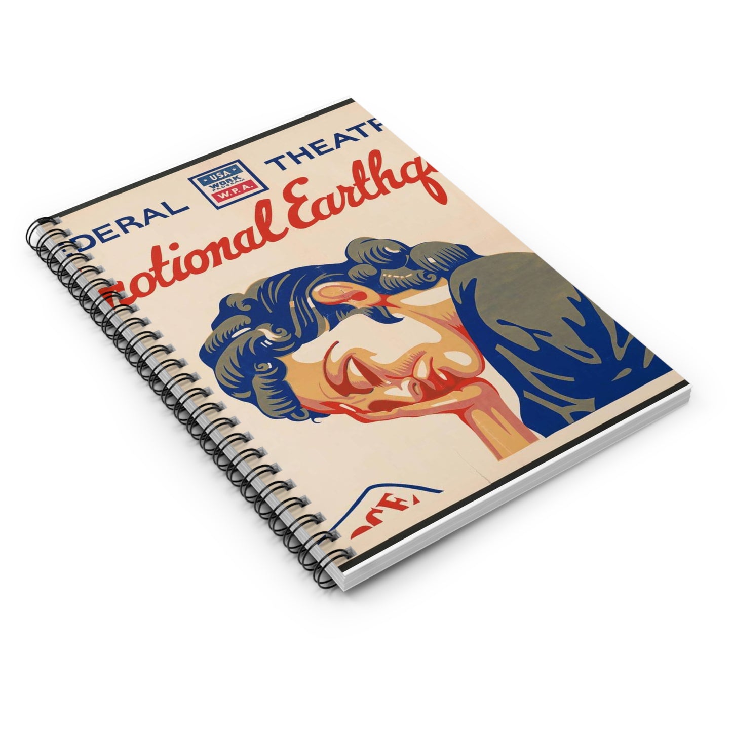 A Bill of Divorcement - Public domain poster, Music division, Library of Congress Spiral Bound Ruled Notebook with Printed Cover