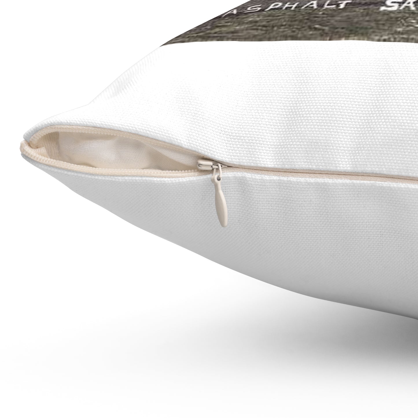 Laying Asphalt, all workers and equipment in view (NBY 10449) Decorative Accent Square Pillow